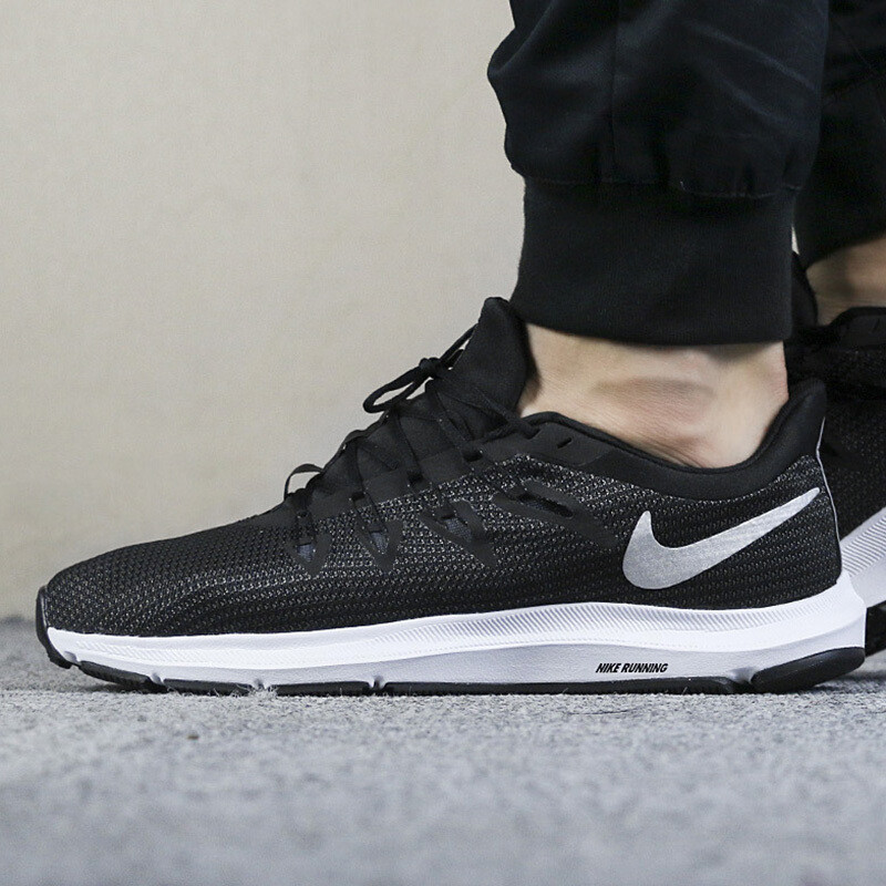 耐克（NIKE）男女情侣款QUEST透气休闲运动跑步鞋AA7403/AA7412 AA7403-001（男） 6（女/36.5码）