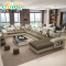 驰友(CHIYOU) 沙发布艺沙发建议现代中大户型U型布艺沙发组合 七件套/配茶几电视柜