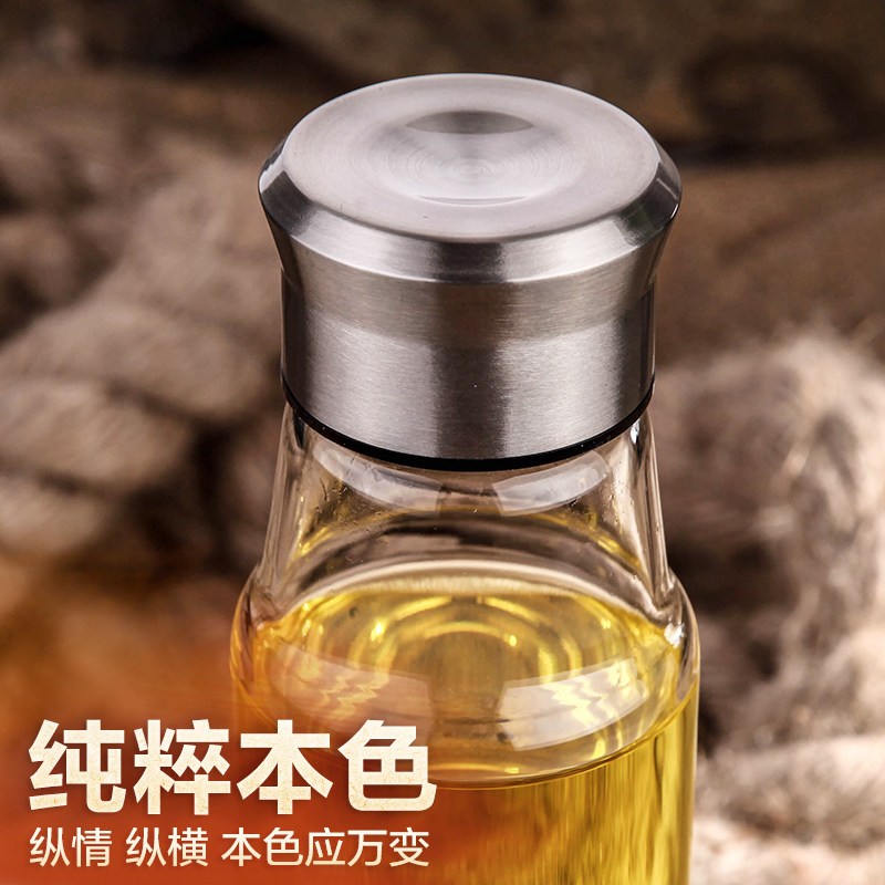 起凡骑士水瓶玻璃杯带盖透明便携防漏水杯茶杯创意过滤男杯子大 本色