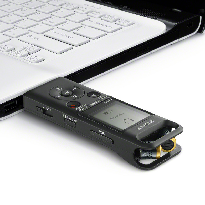 SONY/索尼录音笔ICD-PCM-A10专业数码录音棒高清降噪会议微型便携式远程摇控录音器无损蓝牙mp3播放器16G