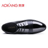 奥康(AOKANG)男鞋商务正装皮鞋男内增高6cm休闲鞋英伦尖头鞋子 黑色 42码