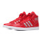 adidas阿迪达斯三叶草新款女运动休闲高帮板鞋EE3824 EE3824浅猩红+银金属 38.5码