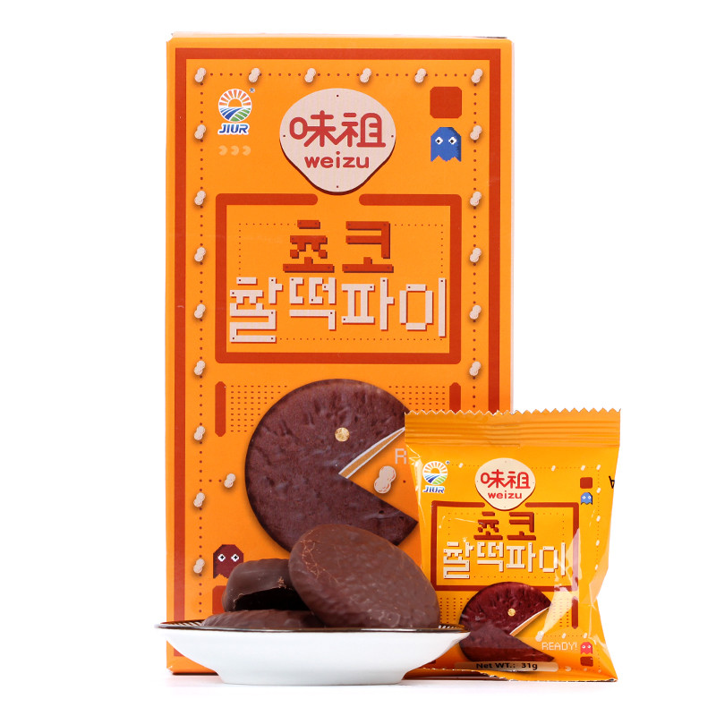 韩国进口 九日味祖花生夹心打糕124g 休闲零食 结婚庆喜庆糖果糕点