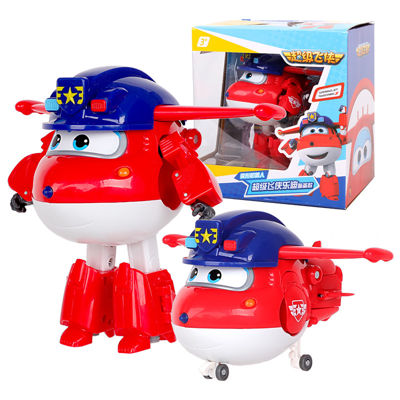 奥迪双钻（AULDEY）超级飞侠 男孩女孩儿童玩具车 变形机器人超级飞侠乐迪-警备款730231