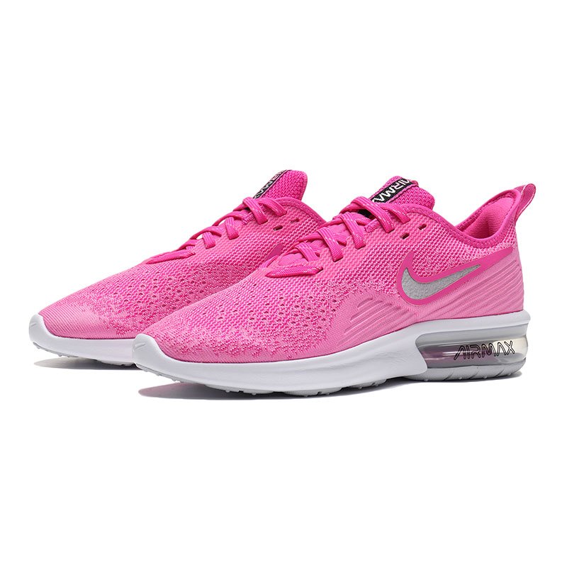 耐克女鞋休闲鞋新款AIR MAX气垫缓震低帮轻便运动鞋AO4486. AO4486-601激光紫红+金属银+心灵粉+白+活力紫红 36.5码