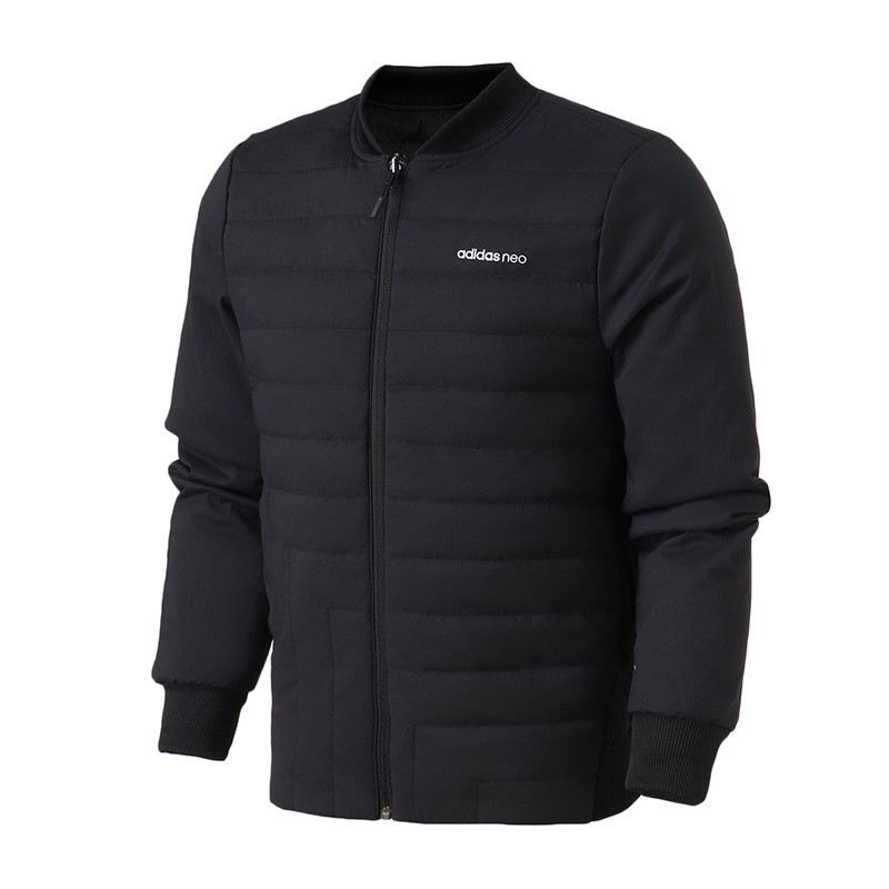 adidas阿迪达斯NEO男装新款运动服休闲上衣开衫连帽外套DZ7575 S DZ7575黑色