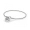 Pandora潘多拉爱心锆石扣蛇骨手链590727CZ 18CM【香港直邮】 挂锁-17cm