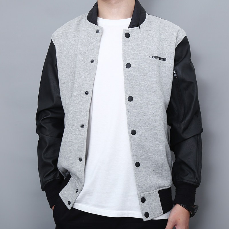 匡威男装2019冬季新款运动休闲棒球服立领夹克外套10005304-A01_6 2XL 10005304-A02