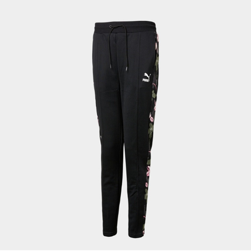 Puma彪马女裤2018秋冬新款运动休闲裤保暖针织长裤577624-01 XS 2PU57762401