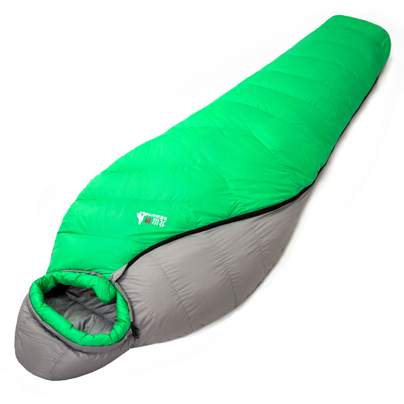 北山狼（BSWolf） YS012 210*80cm 600g 青竹 超轻白鸭绒 羽绒睡袋（计价单位：条） 绿拼灰色
