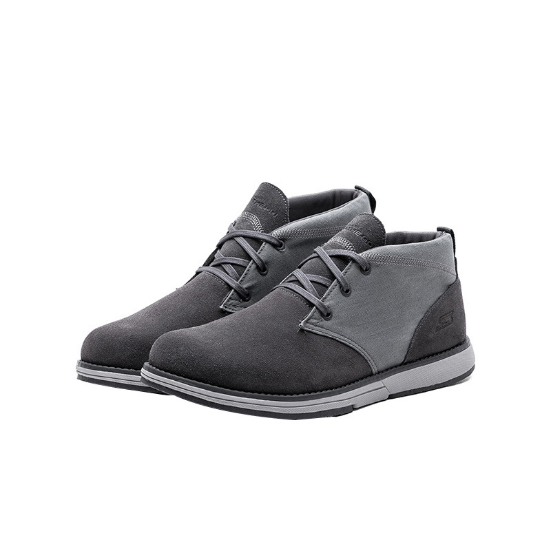SKECHERS斯凯奇ON-THE-GO 轻质休闲短靴53757 炭灰色/CHAR 44码