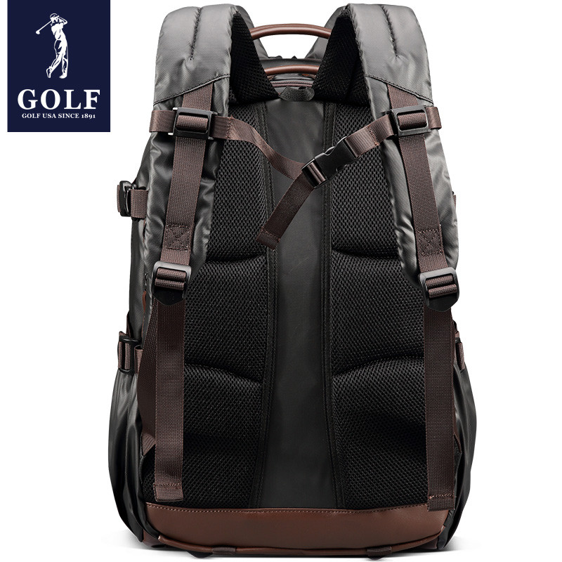 高尔夫GOLF双肩包男士商务电脑旅行包学生书包时尚潮流背包