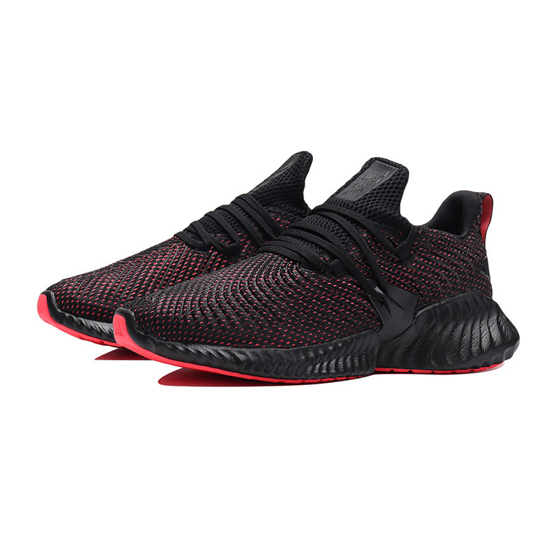 【自营】adidas男鞋跑步鞋新款ALPHABOUNCE INSTINCT M休闲运动鞋D96536 D96536黑色+红色 41码