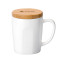 特美刻（TOMIC）马克杯 带盖咖啡杯子情侣陶瓷杯懒人牛奶杯水杯茶杯 TCL1317 白色 520ML 白色