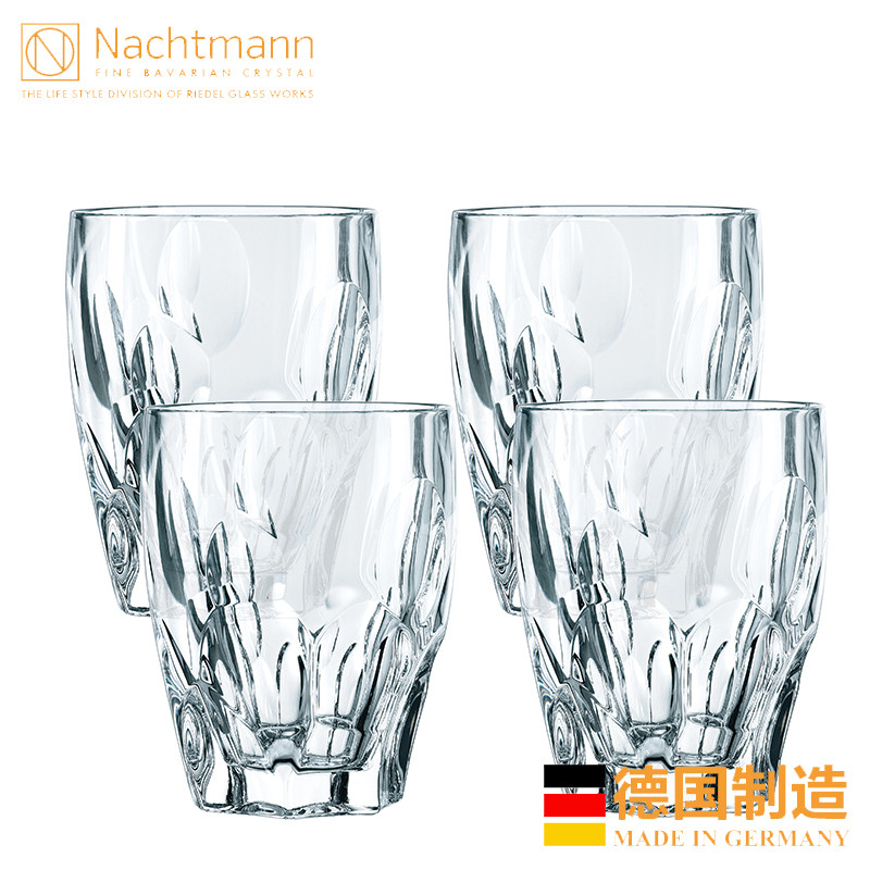 德国NACHTMANN 奈赫曼 思菲尔系列 威士忌杯水杯通用杯水晶玻璃杯(4只装)
