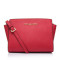 Michael Kors 迈克·科尔斯 女士经典MK小号笑脸包单肩斜挎包 30T3GLMM2L 樱桃红