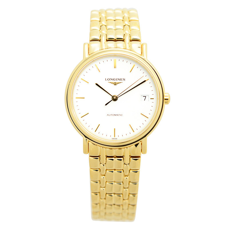LONGINES/浪琴 男士手表瑰丽系列钢带自动机械表男 L4.821.2.12.8 金色