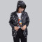 中国李宁(LI-NING)运动风衣女子2019春夏季新品潮流时尚印花舒适休闲连帽聚酯纤维运动服上衣外套 女XXL(180/100A) AFDP038-4赤樱红
