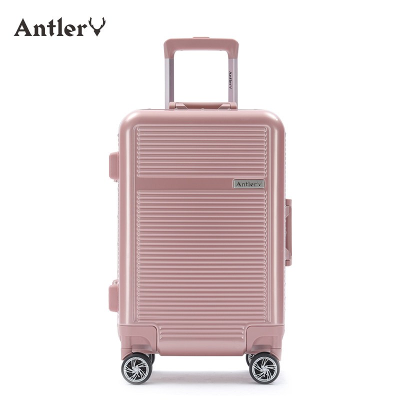 Antler安特丽铝框行李箱万向轮20寸登机箱拉杆箱24/28寸托运箱 粉色 28寸