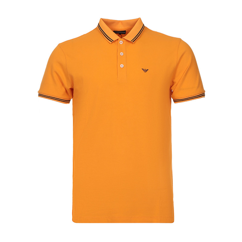 EMPORIO ARMANI EA 阿玛尼 男士棉质短袖POLO衫 8N1F30 1JPTZ 0241-番木瓜色 XS