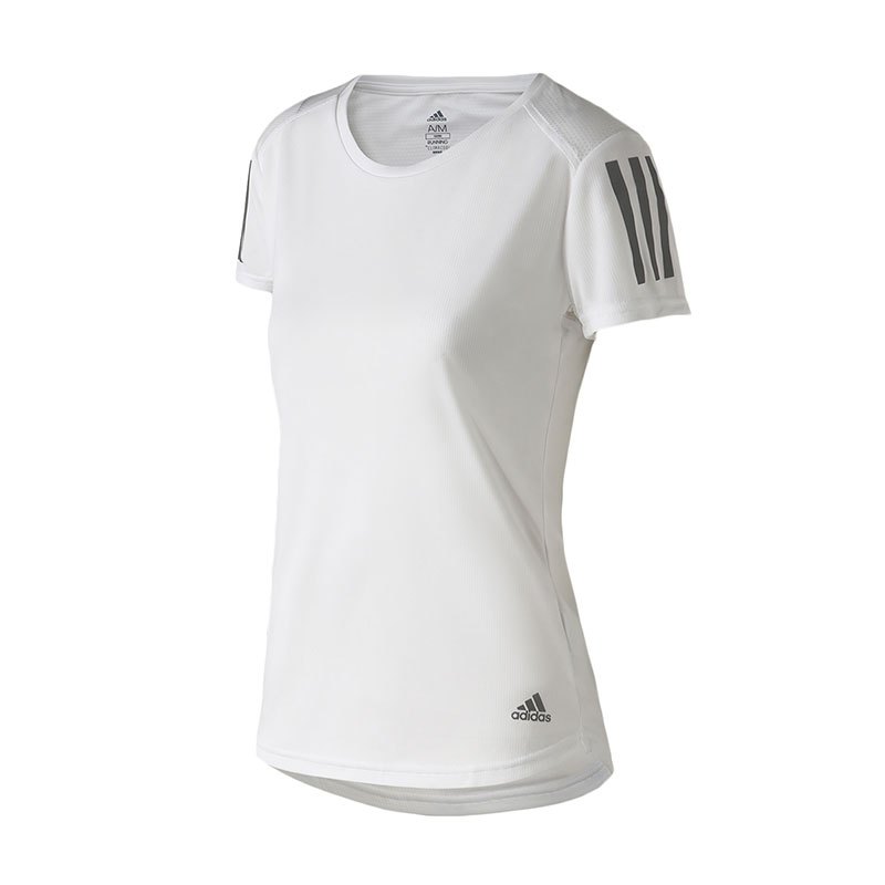 adidas女服短袖T恤跑步健身训练休闲运动服DQ2620 XL 白色