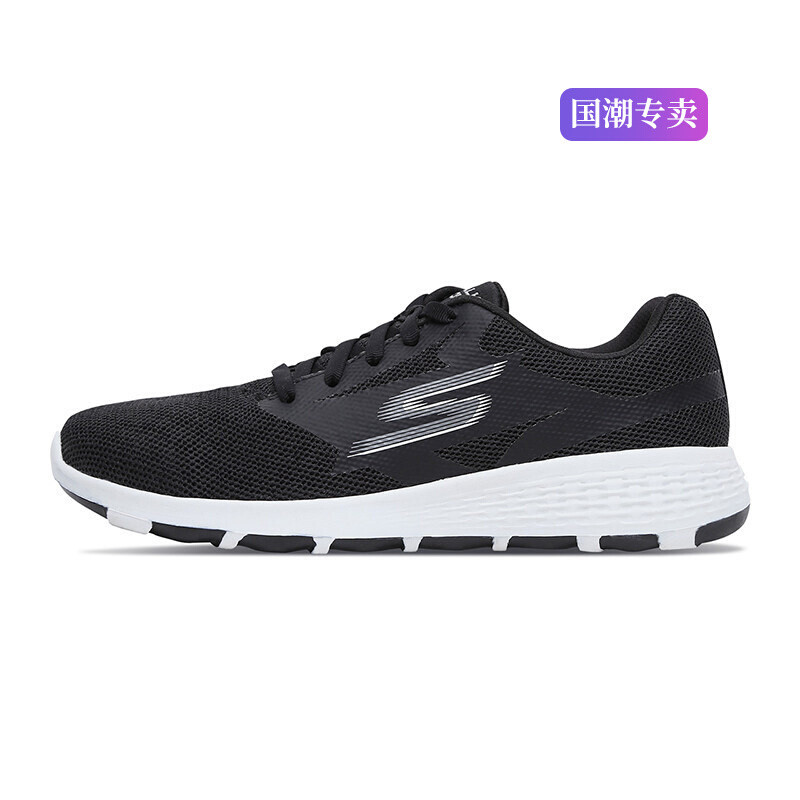 Skechers斯凯奇女鞋女鞋新款透气布健步鞋减震户外运动鞋15651-BKW 默认颜色 37