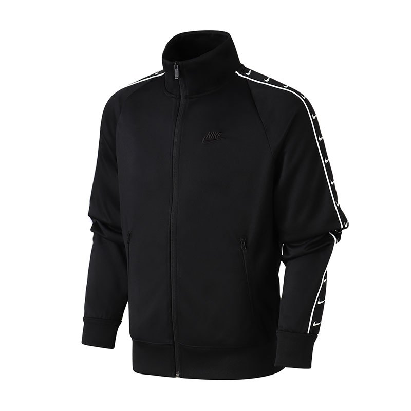 NIKE耐克男装夹克时尚休闲针织上衣立领外套运动服AR3140 XXL AR3140-010黑+黑+白+黑
