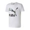 PUMA彪马男装运动服休闲上衣圆领LOGO短袖T恤579405 XXL 57940572白色