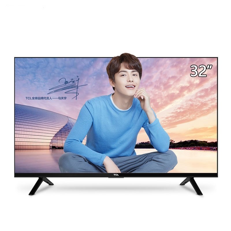 TCL 32英寸智能LED液晶窄边框电视机 黑色