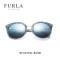 FURLA芙拉意大利品牌时尚太阳镜圆脸百搭女士眼镜 棕色/镜面银/SFU016G556U9B