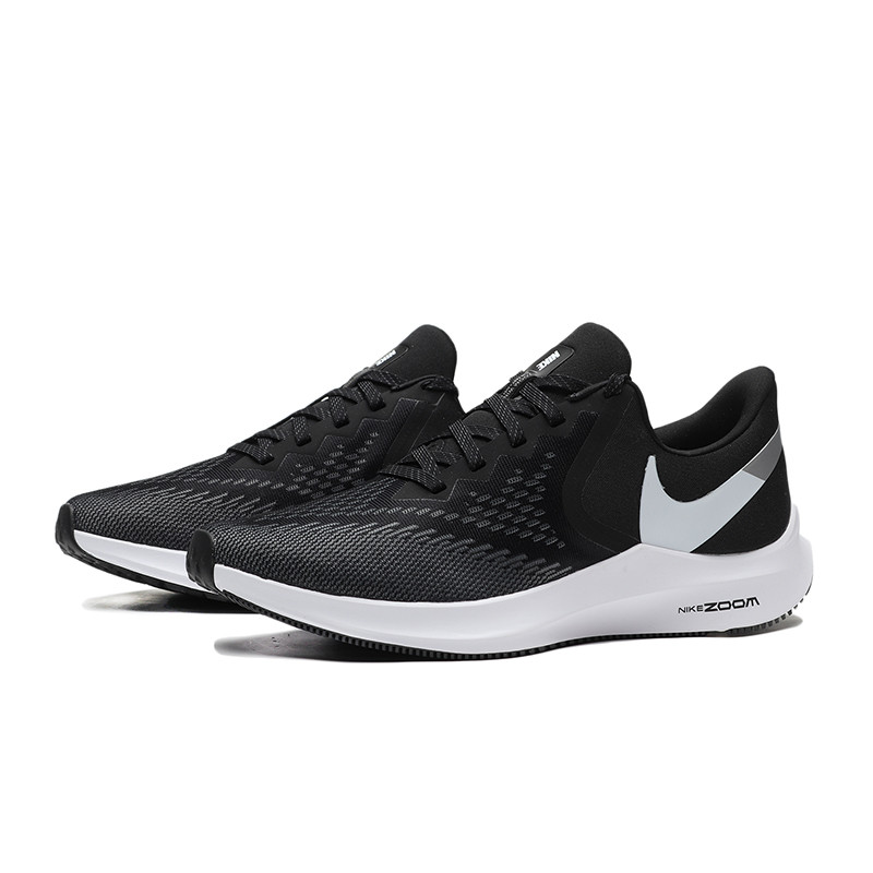 NIKE耐克男鞋跑步鞋低帮轻便系带休闲跑步运动鞋AQ7497 AQ7497-001黑+白+深灰+金属铂金 44码