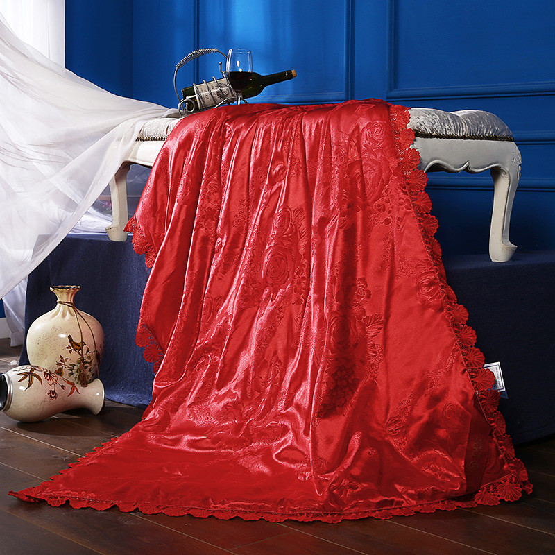 美诺辰防辐射四季盖毯防辐射被上班可用金属纤维可机洗 奢华系防辐射多功能被 100x140cm 大红 1.0*1.4m