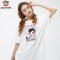 PaulFrank/大嘴猴运动T恤女短袖宽松健身服透气跑步速干上衣 XL 白色