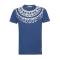 Versace Jeans 范思哲 男士棉质圆领短袖T恤衫 B3GPB714 36590 204-蓝底银色印花图案 S