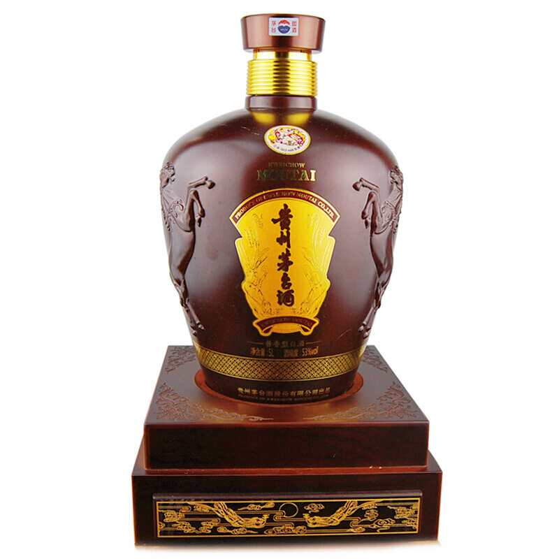 贵州茅台酒飞天茅台 金桂叶 黄瓷瓶 53度 5斤 2.
