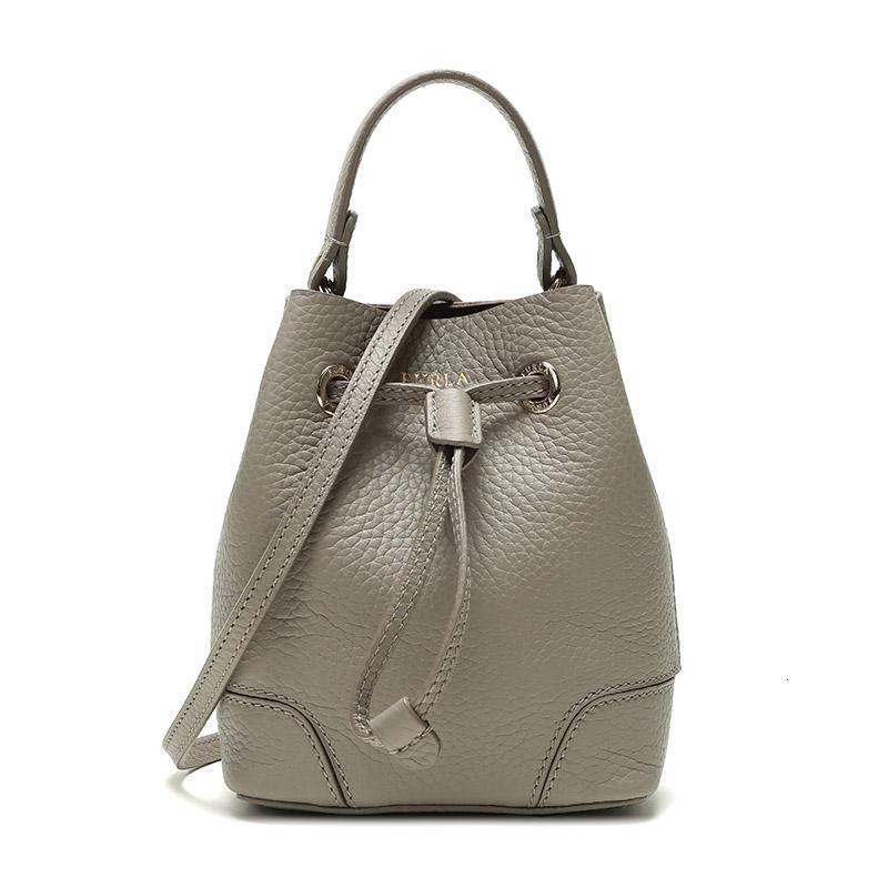 FURLA 芙拉 STACY女士系列皮革手提单肩斜挎包 B BOW7 K59 1014386-浅灰色