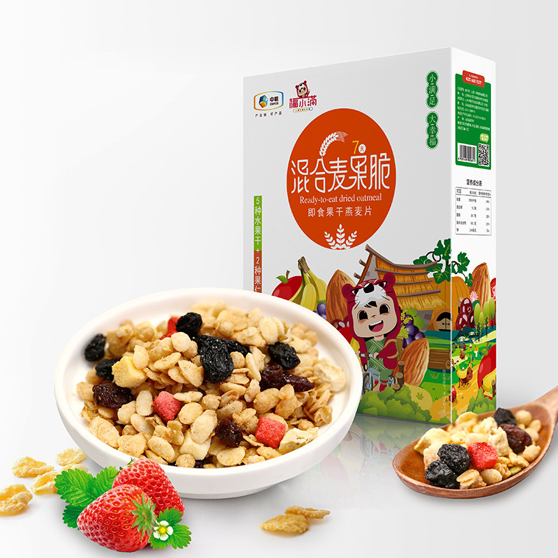 福小满 中粮福小满混合麦果脆礼盒（7日装） 30g*7袋