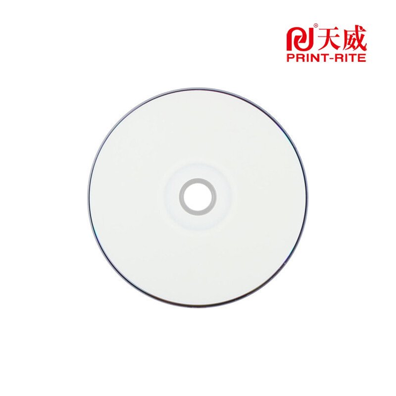 天威(PRINT-RITE) DVD+R空白光盘/刻录盘 4.7G 可打印 刻录盘 50片每盒