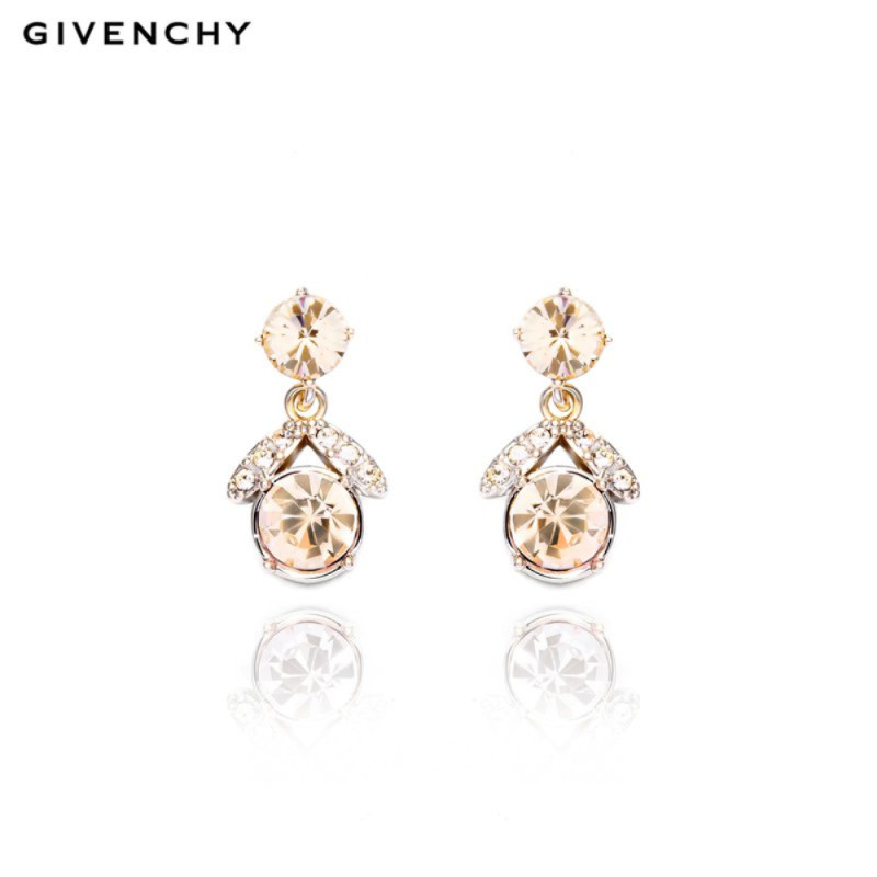 Givenchy/纪梵希 花蕾系列施华洛世奇人造水晶女士耳钉 金色