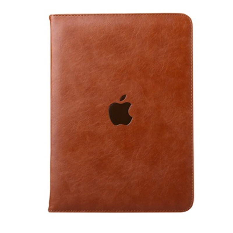 坚酷 2019新款iPad air310.5英寸保护套苹果Pro12.9平板电脑皮套Pro11全包软防摔休眠视频支架外壳 【2017款Pro10.5寸】浅棕色
