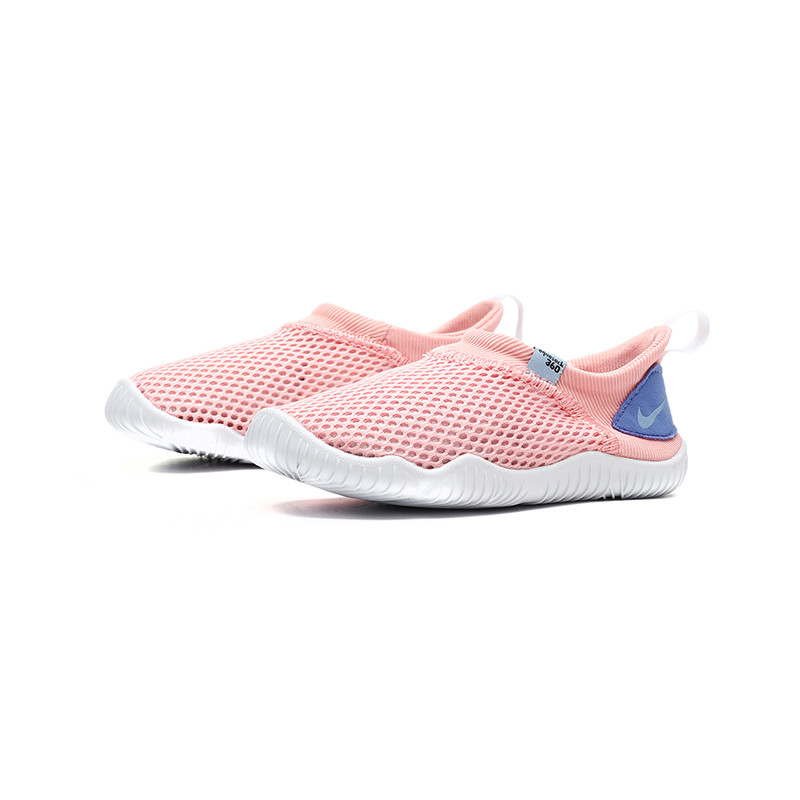 NIKE耐克男小童休闲鞋网面舒适透气一脚蹬凉鞋运动鞋943759 943759-605漂白珊瑚红+心灵蓝+宝石蓝 25码/适合脚长135mm