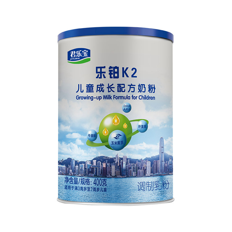 君乐宝(JUNLEBAO) 乐铂K2儿童成长配方牛奶粉 400g*1罐