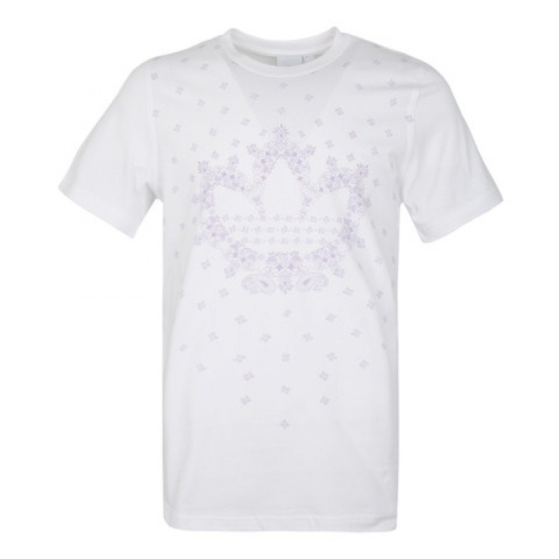 adidas阿迪三叶2019男子BANDANATREFOIL圆领短T恤DX3651 2XL 白