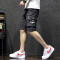 狮臣SHICHEN 2019年夏季新款男士短袖t恤套装港风男潮流宽松T恤短裤休闲运动套装男两件套男五分袖体恤 4XL TX607卡其