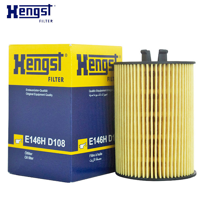 汉格斯特（hengst）机油格滤清器纸芯.原配E146H D108适用于奔驰A160/A180奔驰B200