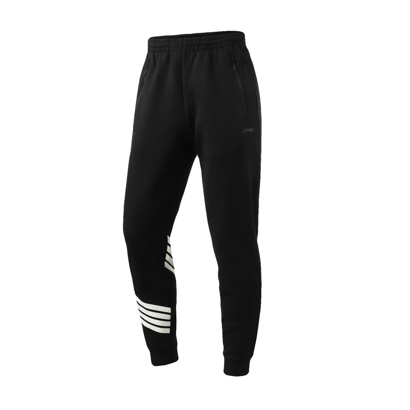 李宁 篮球系列 男款运动裤AKLM309透气束脚休闲卫裤 XS 标准黑5