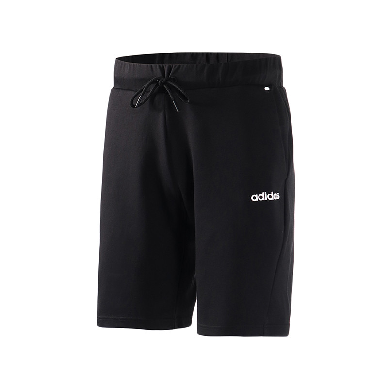 adidas阿迪达斯NEO男裤运动服跑步健身休闲运动短裤DW8032 XXL DW8032黑+白