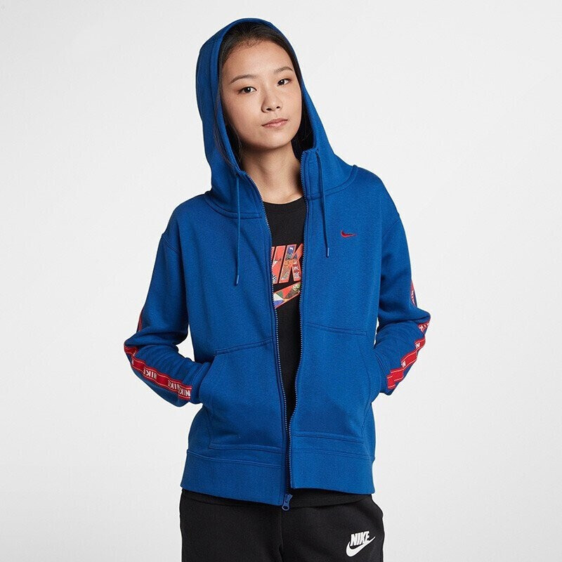 Nike耐克女装女子运动舒适休闲夹克外套AR3057-011 S AR3057-438