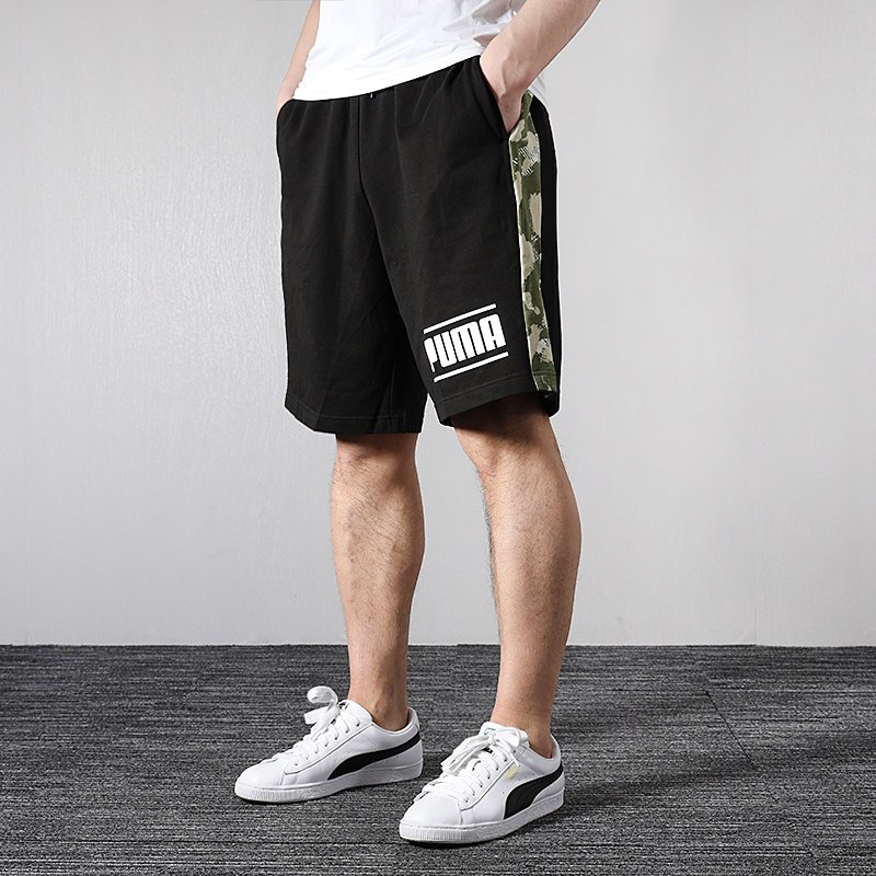 PUMA彪马男子短裤休闲运动针织短裤五分裤579555-01 L 579555-01