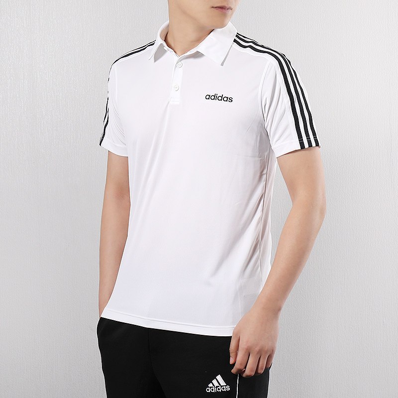 阿迪达斯短袖男2019年夏季新款男子运动休闲舒适Polo衫T恤DU1258 L DU1258